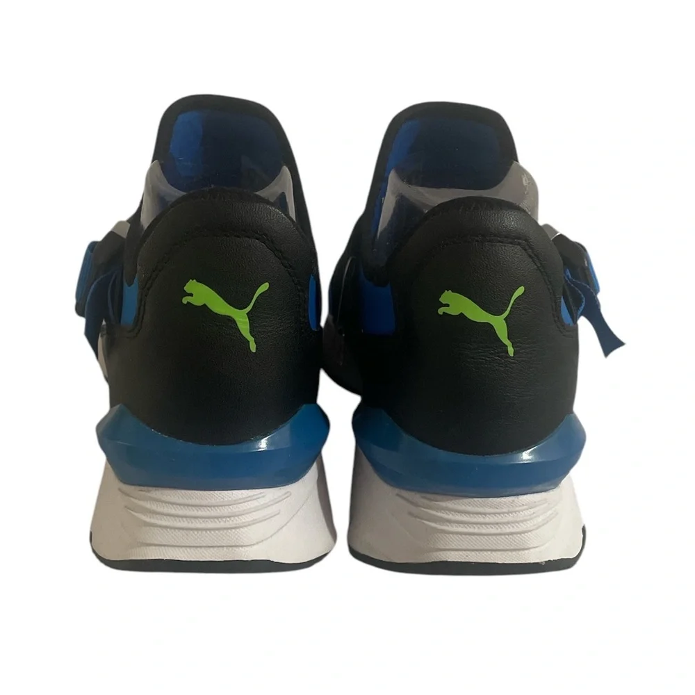 Puma Women's Blue and Black Sneakers 8.5